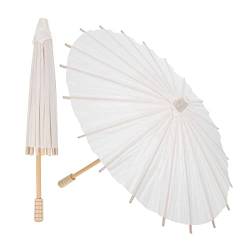 ABOOFAN 2St Regenschirm aus leerem Papier japanischer klassischer Papierschirm Dekor hochzeitsdeko Kostüm Regenschirm selber Machen Regenschirm Requisiten Graffiti schmücken von ABOOFAN