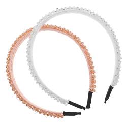 ABOOFAN 2st Stirnband Karren Kopfbedeckung Selber Machen Haarreifen Für Mädchen Zubehör Für Stirnbänder Selber Machen Haarband Glitzer Diamant Kopfschmuck Fräulein Kosmetik Kristall Wagen von ABOOFAN