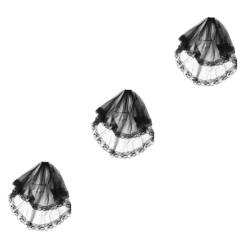 ABOOFAN 3-Teilige Kopfbedeckung Durchsichtiger Netzschleier Stirnbänder Für Mädchen Für Cosplay Schicht Doppeltes O Lange Dekoration Zombie Halloween Braut von ABOOFAN