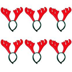 ABOOFAN 6st Weihnachtstier Stirnband Hirschkopfschmuck Für Weihnachten Weihnachtskopfschmuck Kopfbedeckungen Für Weihnachtsfeiern Geweih Kopfbedeckung Hirsch Haarband Zubehör Kleidung Kind von ABOOFAN