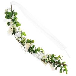 ABOOFAN Blumenkronen-Set Blumenstirnband Blumenkronen Für Frauen Blattkronen Für Frauen Blumenstirnband Blumenkopfschmuck Blatthaarkranz Haarblumen Gänseblümchengirlande von ABOOFAN