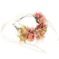 ABOOFAN Böhmisches Blumenstirnband Hochzeit Braut Blumen Stirnband Blumenstirnband Für Frauen Hochzeitsblumen-stirnband Brautjungfer Stoff Europäisch Und Amerikanisch Blütenkopf von ABOOFAN