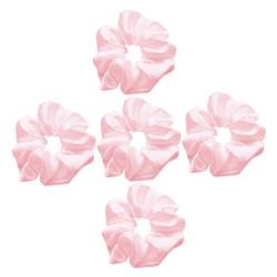 ABOOFAN Elastisch 5st Seiden Scrunchie Satin- Silk Scrunchie Elastischer Haargummi Wedding Gift Haarknoten Manschettenhalter Hochzeitgeschenk Schlafen Die Seide Damen Pferdeschwanz von ABOOFAN