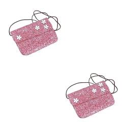 ABOOFAN Mini-Geldbörse 2st Handtasche Mädchen Baby Glitzer Kinder-Einkaufstasche von ABOOFAN