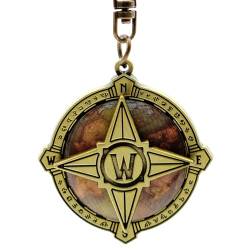 ABYSTYLE - World of Warcraft Mechanischer Schlüsselanhänger Kompass von Azertoth, gold, H. 4.2 cm x L. 4 cm environ von ABYSTYLE