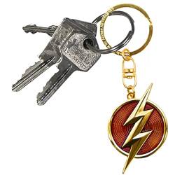 ABYstyle - DC COMICS Schlüsselanhänger Logo The Flash, metallic, Small von ABYSTYLE