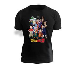 ABYstyle - Dragon Ball Z T-Shirt Groupe Goku, Schwarz , Small von ABYSTYLE