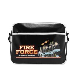 ABYstyle - Fire Force Tasche für die 8. Brigade aus Vinyl, Schwarz von ABYSTYLE