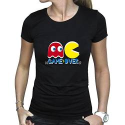 ABYstyle - PAC-MAN - T-Shirt - Game Over- Damen - Schwarz (L) von ABYSTYLE