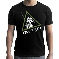 Abystyle – One Piece – T-Shirt – Zoro – Herren – Schwarz Gr. S, Schwarz von ABYSTYLE