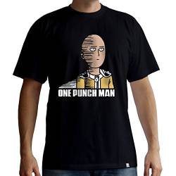 One Punch Man Herren T-Shirt Saitama Fun schwarz Baumwolle - S von ABYSTYLE