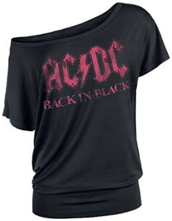 AC/DC Back in Black Frauen T-Shirt schwarz XXL 95% Viskose, 5% Elasthan Band-Merch, Bands von AC/DC