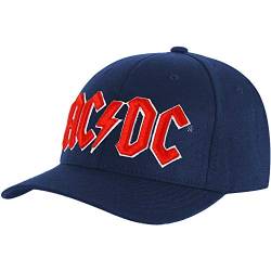 AC/DC Baseball cap Red Logo Blau von AC/DC