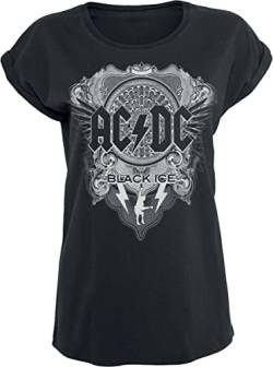 AC/DC Black Ice Frauen T-Shirt schwarz 3XL 100% Baumwolle Band-Merch, Bands von AC/DC