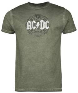 AC/DC Black Ice Männer T-Shirt grün XL 100% Baumwolle Band-Merch, Bands von AC/DC
