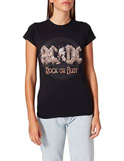 AC/DC Damen Rock or Bust Pullunder, Schwarz, M von AC/DC