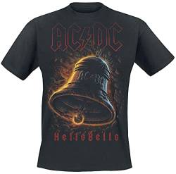 AC/DC Hells Bells Männer T-Shirt schwarz 4XL 100% Baumwolle Band-Merch, Bands von AC/DC