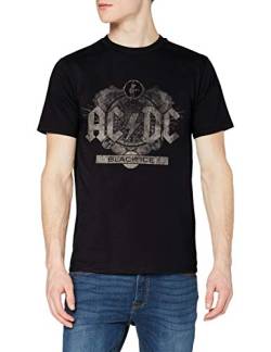 AC/DC Herren Black Ice T-Shirt, Schwarz, M von AC/DC