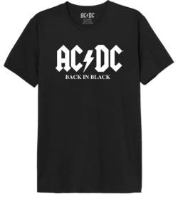 AC/DC Herren MEACDCRTS001 t Shirt Damen, Schwarz, S von AC/DC