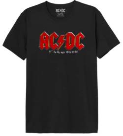 AC/DC Herren MEACDCRTS031 t Shirt Damen, Schwarz, L von AC/DC