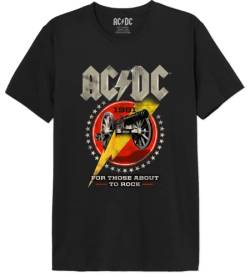 AC/DC Herren MEACDCRTS032 t Shirt Damen, Schwarz, XS von AC/DC