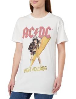 AC/DC Herren MEACDCRTS053 t Shirt Damen, weiß, M von AC/DC