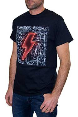 AC/DC Herren Power Up T-Shirt, Flash, 5XL von AC/DC