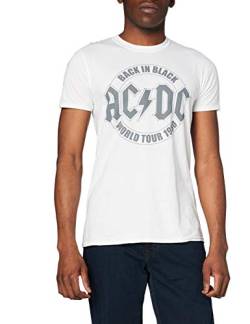 AC/DC Herren Tour-Emblem T-Shirt, Weiß (Weiß Weiß), L von AC/DC