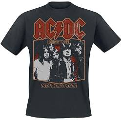 AC/DC Highway to Hell Tour '79 Männer T-Shirt schwarz L 100% Baumwolle Band-Merch, Bands von AC/DC