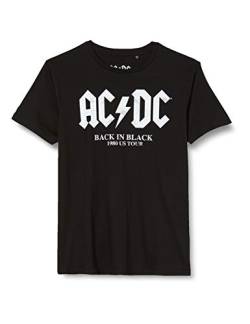 AC/DC Jungen Boacdcrts006 T-Shirt, Schwarz, 12 Jahre von AC/DC