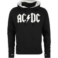 AC/DC Kapuzenpullover - Logo - S bis XXL - für Männer - Größe L - schwarz/weiß  - EMP exklusives Merchandise! von AC/DC