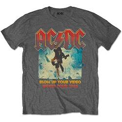 AC/DC Kids T Shirt Blow Up Your Video Nue offiziell Charcoal Grau (Ages 3-14 Small (5/6 Yrs) von AC/DC