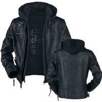 AC/DC Lederjacke - Rock & Roll - Will Never Die - S bis 3XL - für Männer - Größe 3XL - schwarz  - EMP exklusives Merchandise! von AC/DC