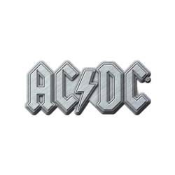 AC/DC Metal Logo Unisex Pin grau Zinklegierung Band-Merch, Bands von AC/DC