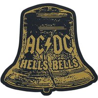 AC/DC Patch - Hells Bells Cut-Out - gelb/schwarz  - Lizenziertes Merchandise! von AC/DC