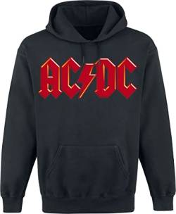 AC/DC Red Logo Männer Kapuzenpullover schwarz S von AC/DC