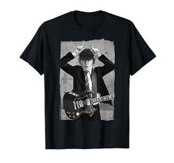 AC/DC Rock Music Band Angus Young Distressed Photo T-Shirt von AC/DC