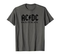 AC/DC Rock Music Band Back In Black Logo T-Shirt von AC/DC