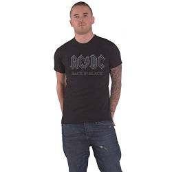 AC/DC T Shirt Back In Schwarz Band Logo Nue offiziell Unisex Schwarz L von AC/DC