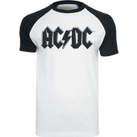 AC/DC T-Shirt - Black Logo - S bis 3XL - für Männer - Größe L - weiß/schwarz  - EMP exklusives Merchandise! von AC/DC