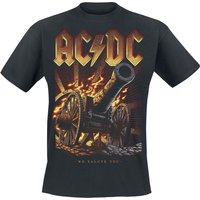 AC/DC T-Shirt - Burning Salute - S bis 5XL - für Männer - Größe XXL - schwarz  - EMP exklusives Merchandise! von AC/DC