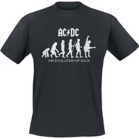 AC/DC T-Shirt - Evolution Of Rock - S bis 5XL - für Männer - Größe S - schwarz  - Lizenziertes Merchandise! von AC/DC