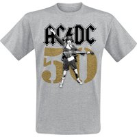 AC/DC T-Shirt - Fifty Angus - M bis 3XL - für Männer - Größe 3XL - grau meliert  - Lizenziertes Merchandise! von AC/DC