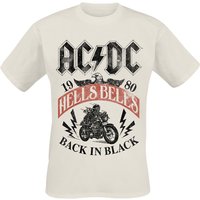 AC/DC T-Shirt - Hells Bells 1980 - S bis XXL - für Männer - Größe M - beige  - Lizenziertes Merchandise! von AC/DC