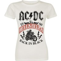 AC/DC T-Shirt - Hells Bells - S bis XXL - für Damen - Größe L - altweiß  - Lizenziertes Merchandise! von AC/DC