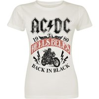 AC/DC T-Shirt - Hells Bells - S bis XXL - für Damen - Größe XXL - altweiß  - Lizenziertes Merchandise! von AC/DC
