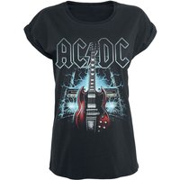AC/DC T-Shirt - High Voltage Guitar - S bis 5XL - für Damen - Größe 3XL - schwarz  - Lizenziertes Merchandise! von AC/DC