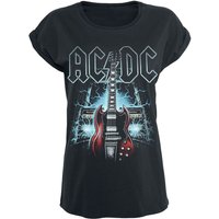 AC/DC T-Shirt - High Voltage Guitar - S bis 5XL - für Damen - Größe 4XL - schwarz  - Lizenziertes Merchandise! von AC/DC