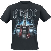 AC/DC T-Shirt - High Voltage Guitar - S bis 5XL - für Männer - Größe M - schwarz  - Lizenziertes Merchandise! von AC/DC