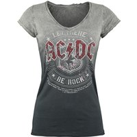 AC/DC T-Shirt - Let there be Rock - S bis 4XL - für Damen - Größe 4XL - grau/dunkelgrau  - EMP exklusives Merchandise! von AC/DC